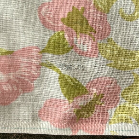 Vintage Tastemaker Mohawk Muslin Floral Sheet Cutter Sewing Fabric Quilt Craft - Picture 10 of 16